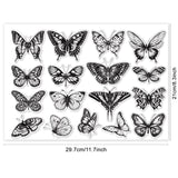 Craspire Realistic Butterfly Clear Silicone Stamp Seal for Card Making Decoration and DIY Scrapbooking