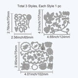 CRASPIRE Monkey, Lion, Giraffe, Flowers, Leaves, Butterflies, Balloons, Numbers Carbon Steel Cutting Dies Stencils, for DIY Scrapbooking/Photo Album, Decorative Embossing DIY Paper Card