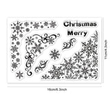 Craspire Snowflake Corner, Christmas Clear Silicone Stamp Seal for Card Making Decoration and DIY Scrapbooking