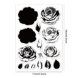 Craspire Valentine's Day Flowers, Roses Clear Silicone Stamp Seal for Card Making Decoration and DIY Scrapbooking