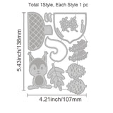 CRASPIRE Pine Cones, Thanksgiving Carbon Steel Cutting Dies Stencils, for DIY Scrapbooking/Photo Album, Decorative Embossing DIY Paper Card