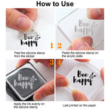 Craspire Bee, Wasp, Flower Clear Silicone Stamp Seal for Card Making Decoration and DIY Scrapbooking