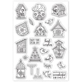 CRASPIRE Bird, House, Blessing Clear Stamps Seal for Card Making Decoration and DIY Scrapbooking