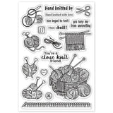 Craspire Yarn, Knitting, Scissors Clear Stamps Seal for Card Making Decoration and DIY Scrapbooking