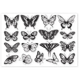 Craspire Realistic Butterfly Clear Silicone Stamp Seal for Card Making Decoration and DIY Scrapbooking