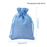 1 Set 30 PCS 6 Color Burlap Bags with Drawstring Gift Bags Jewelry Pouch for Wedding Party and DIY Craft, Flat Measurement: 13.5cm x 9.5 cm (5.31 x 3.74 Inch)