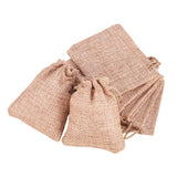 25 pc 25PCS Burlap Bags with Drawstring Gift Bags Jewelry Pouch for Wedding Party Treat and DIY Craft - 3.5 x 2.8 Inch, Linen