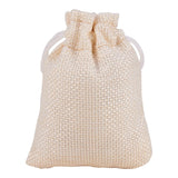 25 pc 25PCS Burlap Bags with Drawstring Gift Bags Jewelry Pouch for Wedding Party Treat and DIY Craft - 3.5 x 2.8 Inch, Cream