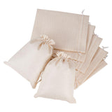 25 pc 25PCS Burlap Bags with Drawstring Gift Bags Jewelry Pouch for Wedding Party Treat and DIY Craft - 9 x 6.7 Inch, Cream