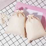 25 pc 25PCS Burlap Bags with Drawstring Gift Bags Jewelry Pouch for Wedding Party Treat and DIY Craft - 7 x 5 Inch, Linen