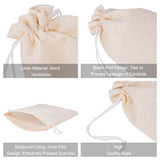 25 pc 25PCS Burlap Bags with Drawstring Gift Bags Jewelry Pouch for Wedding Party Treat and DIY Craft - 7 x 5 Inch, Linen