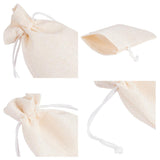 25 pc 25PCS Burlap Bags with Drawstring Gift Bags Jewelry Pouch for Wedding Party Treat and DIY Craft - 4.7 x 3.5 Inch, Linen