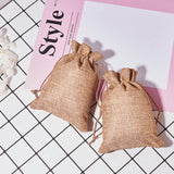 25 pc 25PCS Burlap Bags with Drawstring Gift Bags Jewelry Pouch for Wedding Party Treat and DIY Craft - 7 x 5 Inch, Linen