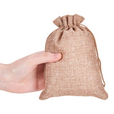 25 pc 25PCS Burlap Bags with Drawstring Gift Bags Jewelry Pouch for Wedding Party Treat and DIY Craft - 7 x 5 Inch, Linen