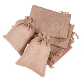 25 pc 25PCS Burlap Bags with Drawstring Gift Bags Jewelry Pouch for Wedding Party Treat and DIY Craft - 7 x 5 Inch, Linen