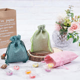 1 Set 24 PCS 12 Color Burlap Bags with Drawstring Gift Bags Jewelry Pouch for Wedding Party and DIY Craft, Flat Measurement: 12cm x 9 cm (4.72 x 3.54 Inch)