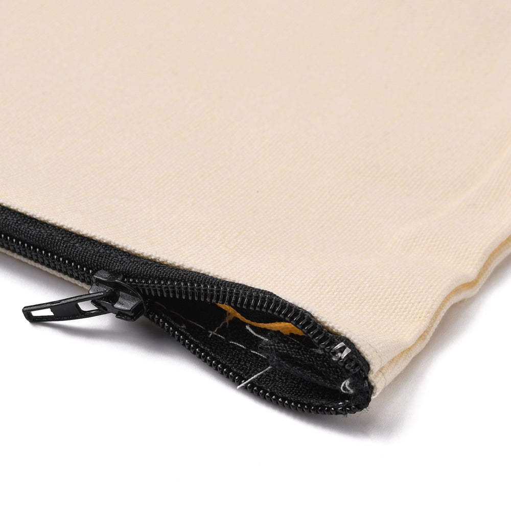 Blank Canvas Zipper Pouch Canvas Bags With Zipper Multipurpose
