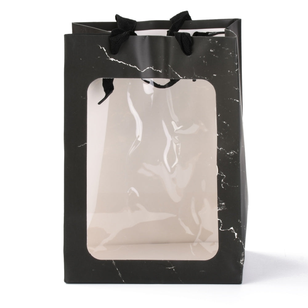 CRASPIRE 1 Set Clear Plastic Gift Bags with Handle, 3 Sizes