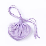 10 pc Silk Packing Pouches, Lilac, 8.4~8.7x12.8~13.1cm