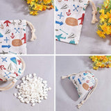 1 Set 1 Set 3 PCS Colorful Cotton and Linen Drawstring Cloth Pouches, Sack Muslin Bags for Candy Favor Bag Jewelry Pouch Reusable Bags Tea Bags Souvenir Gift