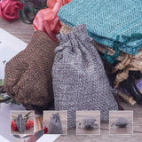 1 Set 30 Pcs 3.54 Long Burlap Packing Pouches with Drawstring, Linen Burlap Pouches Gift Bags Small Candy Pouch Gunny Sack Bags for Christmas Party Wedding Favors Jewelry Bags, Mixed Color