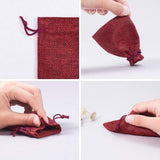 1 Set 30 Pcs 3.54 Long Burlap Packing Pouches with Drawstring, Linen Burlap Pouches Gift Bags Small Candy Pouch Gunny Sack Bags for Christmas Party Wedding Favors Jewelry Bags, Mixed Color