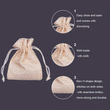 1 Set 30 Pcs 3.54 Long Burlap Packing Pouches with Drawstring, Linen Burlap Pouches Gift Bags Small Candy Pouch Gunny Sack Bags for Christmas Party Wedding Favors Jewelry Bags, Mixed Color