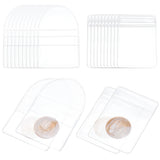 1 Bag 100 Pcs Single Pocket Coin Flips 2 Styles Individual Clear Plastic Sleeves Holders Coin Collecting Supplies for Coins Jewelry Small Items Storage