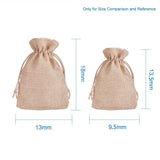 20 pc 20 Pcs Burlap Bags with Drawstring Gift Bags Jewelry Pouch for Wedding Party, Arts Crafts Projects, Presents, Snacks, Jewelry, 7x5 Inches