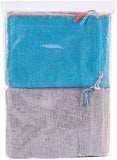 1 Set Burlap Packing Pouches Drawstring Bags, Mixed Color, 18x13cm, 1pc/color, 10pcs/set