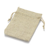 50 pc Burlap Packing Pouches Drawstring Bags, Dark Khaki, 20x15cm