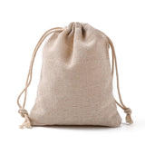 250 pc Cotton Packing Pouches Drawstring Bags, Gift Sachet Bags, Muslin Bag Reusable Tea Bag, Wheat, 14x11cm