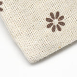 50 pc Polycotton(Polyester Cotton) Packing Pouches Drawstring Bags, with Printed Flower, Wheat, 14x10cm