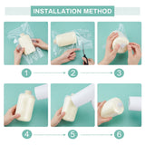 1 Bag PVC Heat Shrinkage Bags, Rectangle, Clear, 30x20cm, about 100pcs/bag