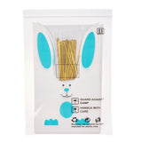 1 Set Plastic Candy Bags, Rabbit Ear Bags, Gift Bags, Two-Side Printed, with Wire Twist Ties, Dark Cyan, Bag: 22.5x14cm, Ties: 8x0.4cm