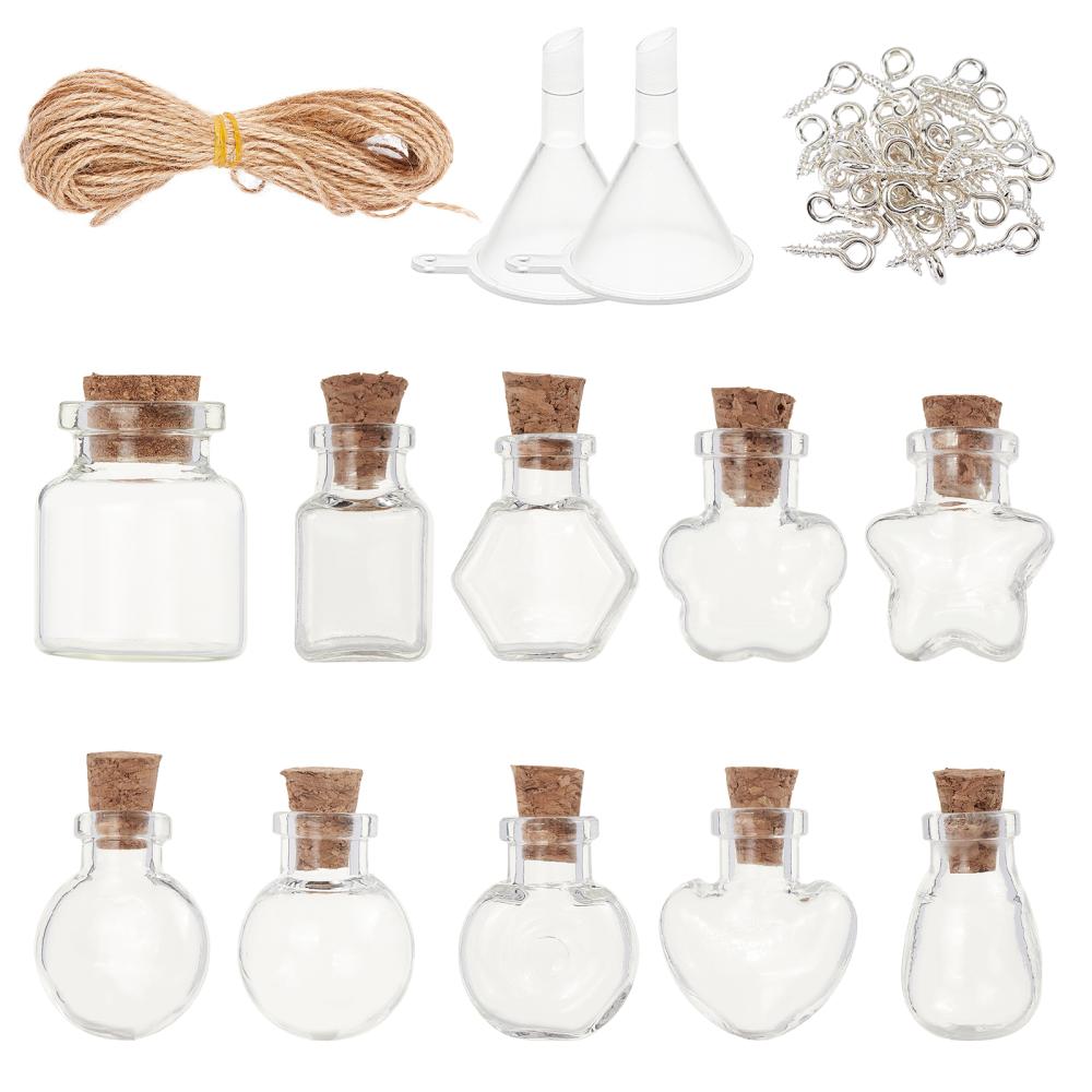 Empty Spell Jars 10 Pcs Small Glass Bottles With Cork Lids Miniature Potion  Bottle For Diy Arts Crafts Decoration