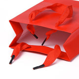 10 pc Kraft Paper Bags, with Handles, Gift Bags, Shopping Bags, Rectangle, Red, 16x12x5.9cm