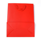 10 pc Kraft Paper Bags, with Handles, Gift Bags, Shopping Bags, Rectangle, Red, 32x25x13.2cm