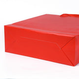 10 pc Kraft Paper Bags, with Handles, Gift Bags, Shopping Bags, Rectangle, Red, 33x28x10.2cm