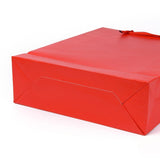 10 pc Kraft Paper Bags, with Handles, Gift Bags, Shopping Bags, Rectangle, Red, 40x30x10cm