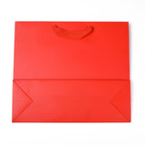 10 pc Kraft Paper Bags, with Handles, Gift Bags, Shopping Bags, Rectangle, Red, 28x32x11.5cm