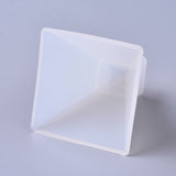 DIY Silicone Molds, Resin Casting Molds, For UV Resin, Epoxy Resin Jewelry Making, For Resin & Dried Flower Jewelry Making, Trapezoid, White, 25x23.5x25mm