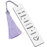 2Pcs 2 Style Stainless Steel Bookmarks, Rectangle, with Nylon Tassel Big Pendant Decorations, Stainless Steel Color, 80~125x10.5~26mm, 1pc/style