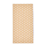 100 pc Eco-Friendly Polka Dot Pattern Kraft Paper Bags, Gift Bags, Shopping Bags, Rectangle, Bisque, 18x9x6cm