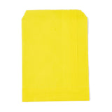 100 pc Eco-Friendly Kraft Paper Bags, Gift Bags, Shopping Bags, Rectangle, Yellow, 18x13x0.02cm