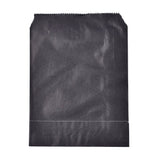 100 pc Eco-Friendly Kraft Paper Bags, Gift Bags, Shopping Bags, Rectangle, Black, 18x13x0.02cm