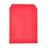 100 pc Eco-Friendly Kraft Paper Bags, Gift Bags, Shopping Bags, Rectangle, Red, 18x13x0.02cm