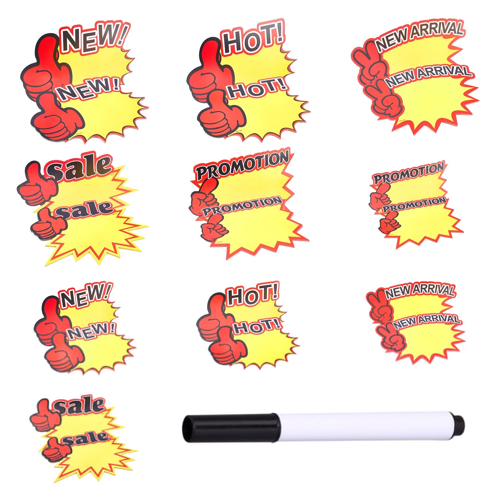 Craspire 100 Pcs 10 Styles Price Labels, Fluorescent Sale Price Sticke –  CRASPIRE