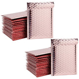 30 pc Rose Gold Bubble Packaging Bags, Self-Adhesive Closure, for Mailing, Packaging, Rectangle, 20x15cm