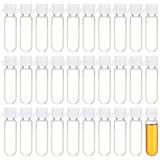 70 pcs 70pcs 3ml Glass Round Bottom Vials with Tear off Cover, Transparent Mini Glass Jars Bottles for DIY Decoration, Essential Oils, Fragrances, Cleansing Oils